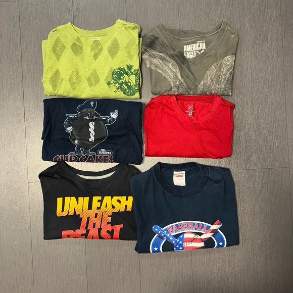 Lot of 6 Assorted XL Men’s T-shirts Different Brands Not Perfect Condition - Picture 1 of 9